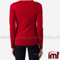 Kaschmir Damen 100% Kaschmir Langarm Pullover V-Ausschnitt Pullover